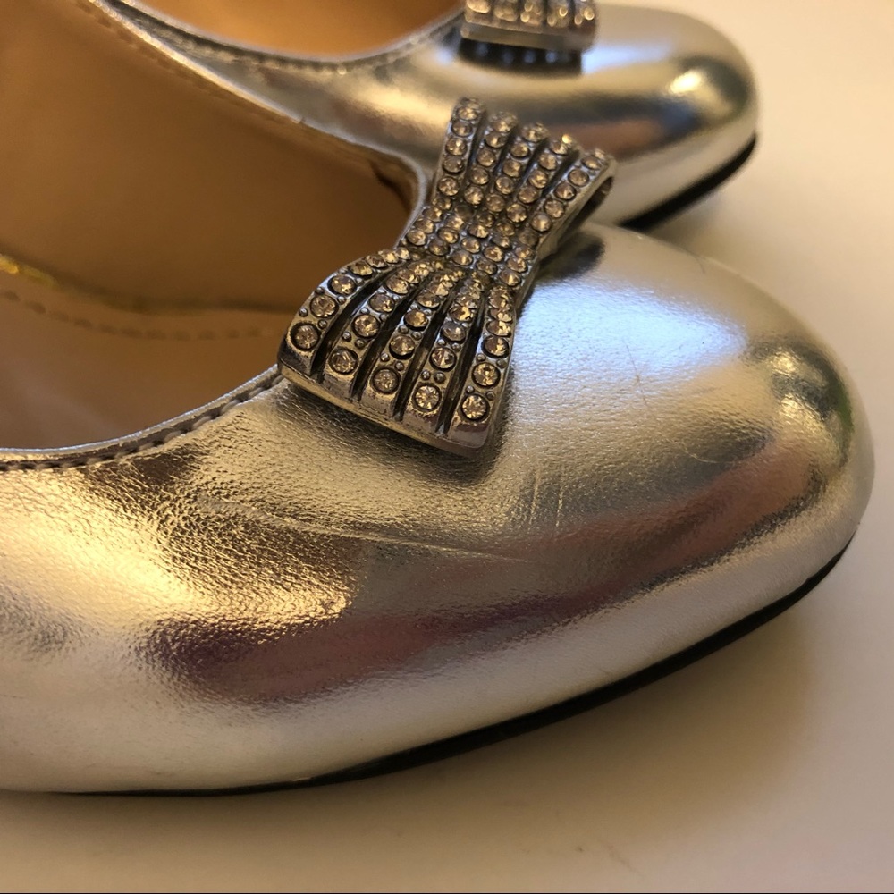 Cinderella Rhinestone Bow Ankle Strap  Pumps - Picture 9 of 16